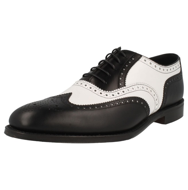 Handmade Men Two Tone Dress Shoes, Black And White Leather Shoes, Shoes ...