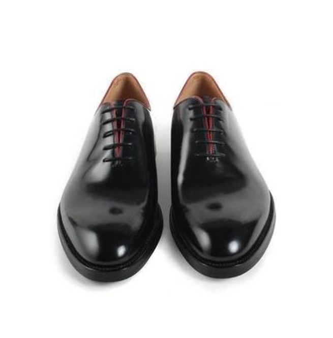 Handmade Men Black Leather Shoes, New Dress Shoes, Formal Lace Up Shoe ...