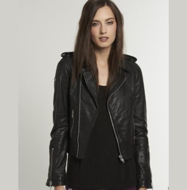 New Women Leather Jacket, Black Color Genuine Leather Jacket, Jackets ...