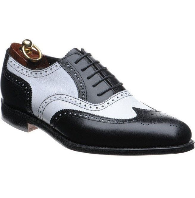 Mens Formal Shoes, Men Black Wing Tip Two Tone Spectator Shoes, Mens ...